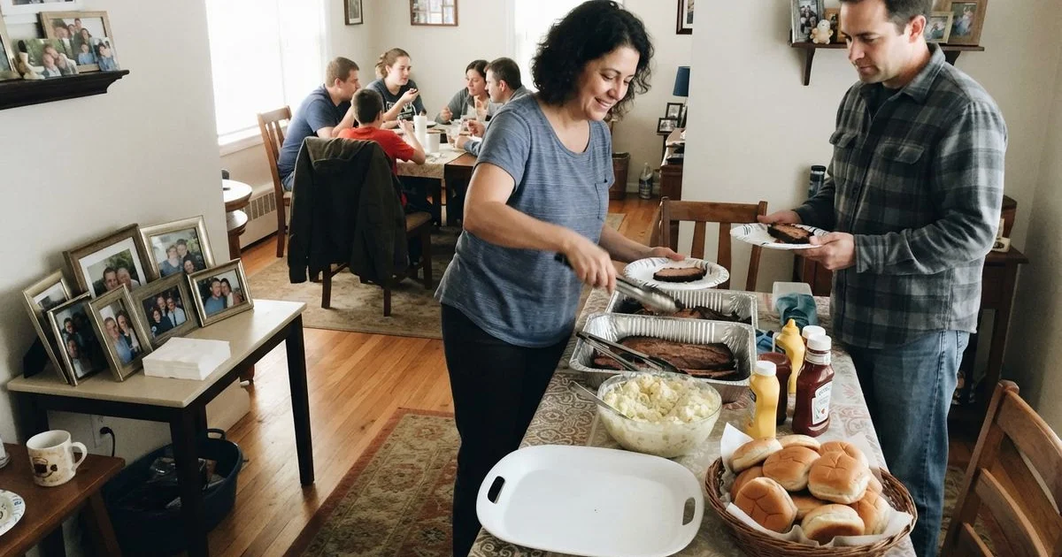 BBQ catering for a memorial service or celebration of life